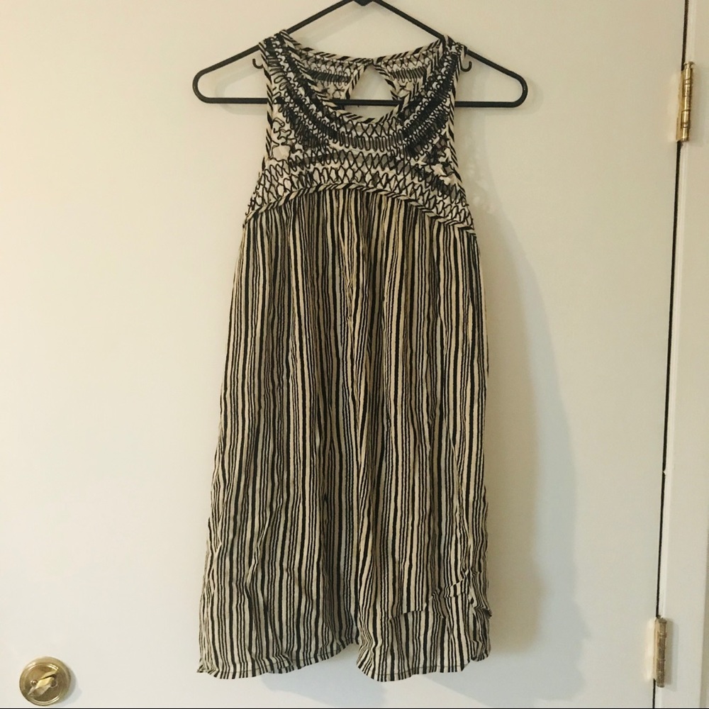Ecote Striped Crochet Dress - Picture 4 of 8